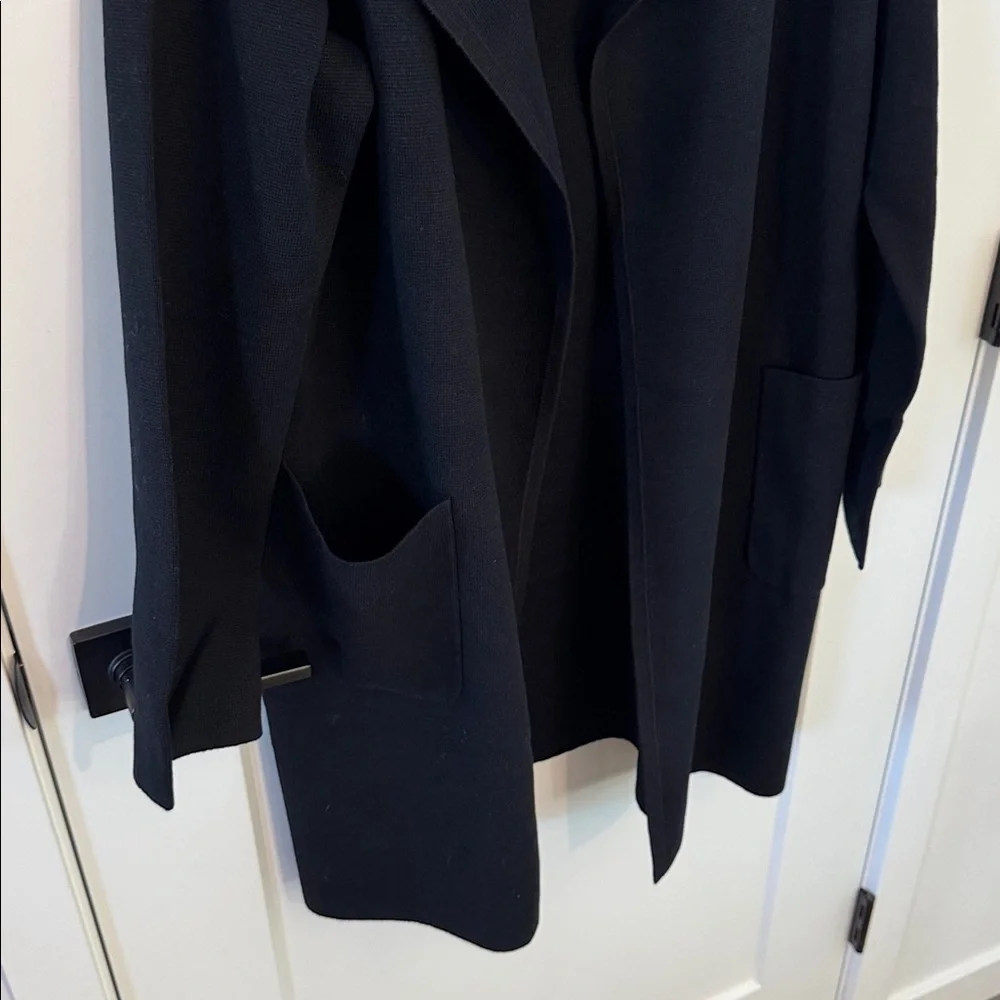 J. Crew Juliette Collarless Sweater Blazer in Black - Picture 8 of 11